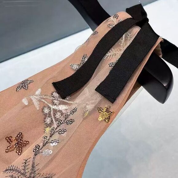 NWT Self-Portrait Star Embellished Mini Tiered Dress - Picture 6 of 7